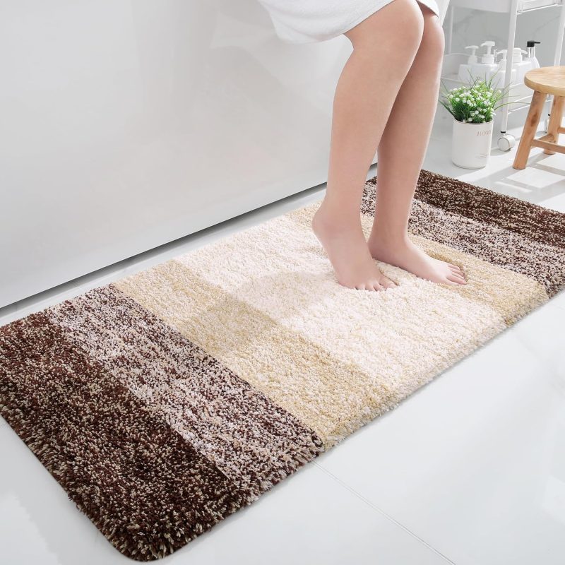 OLANLY Bathroom Rugs 30x20, Extra Soft Absorbent Chenille Bath Rugs, Rubber Backing Quick Dry, Machine Washable Bath Mats for Bathroom Floor, Tub and Shower, Home Decor Accessories, 