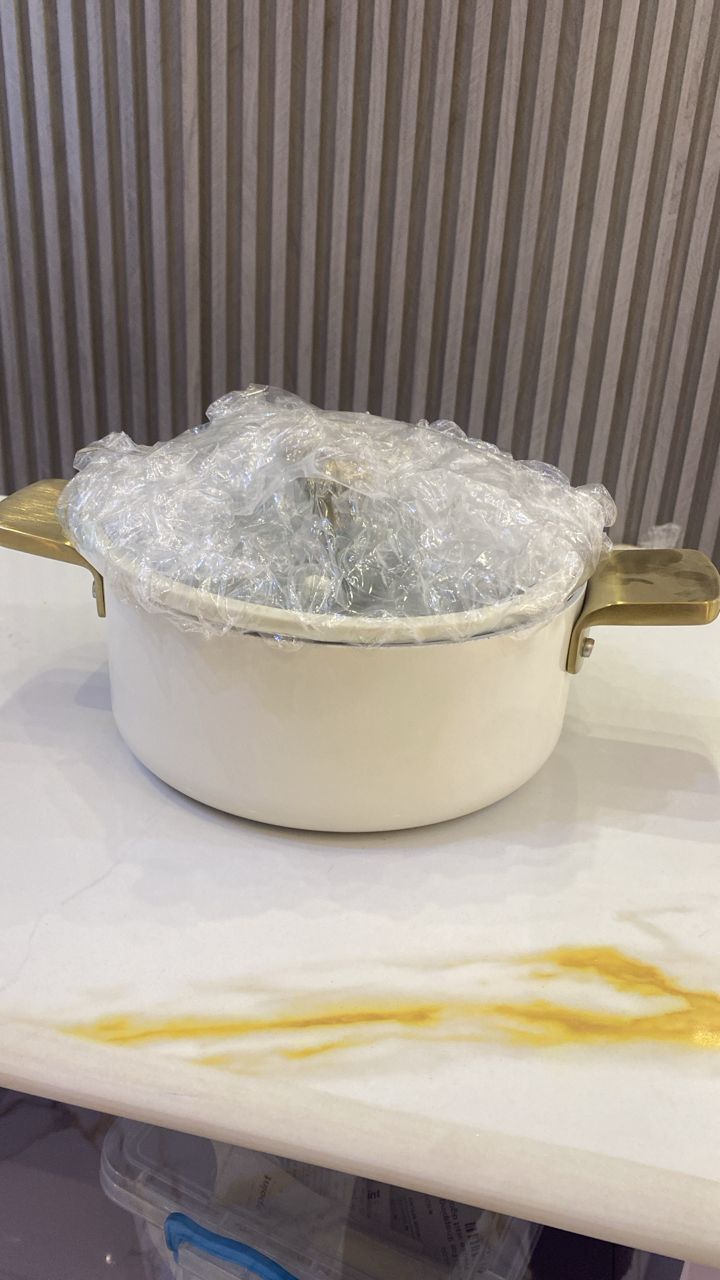 Authentic kitchen white nonstick medium 
