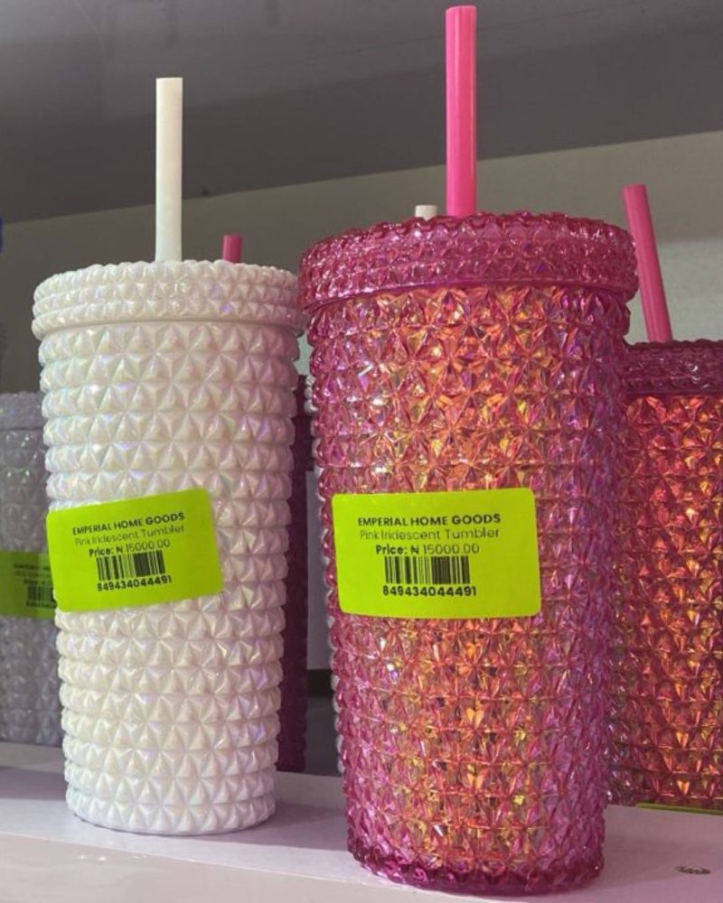 Plastic Tumbler with Straw